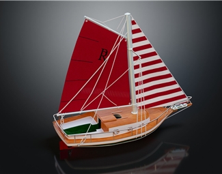 现代帆船雕塑