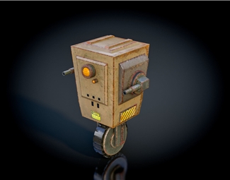 工业loft单轮机器人3d模型下载