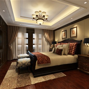 美式 卧室 卧室床组合