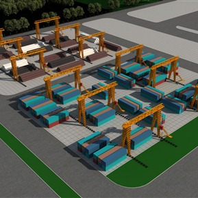 现代 鸟瞰图 鸟瞰