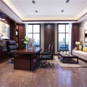 新中式 办公室 经理办公室