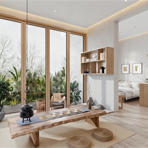 日式 客房 自然民宿酒店客房