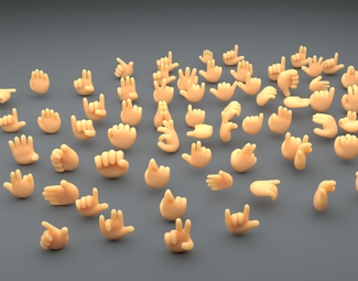 卡通手 手势 卡通手势 手模 Q版手势 卡通手掌 OK手势 卡通手模