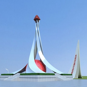 现代 城市雕塑 纪念塔