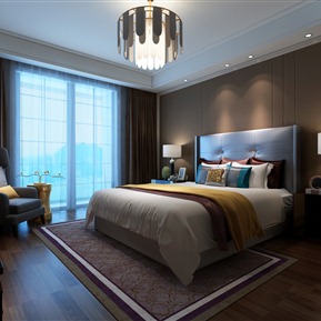 现代 卧室 卧室床