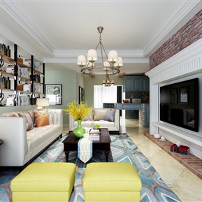 美式 客厅