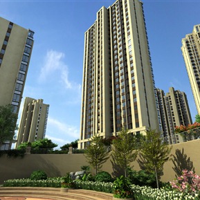 现代 住宅区 下沉式广场住宅楼