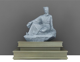 新中式古人雕像