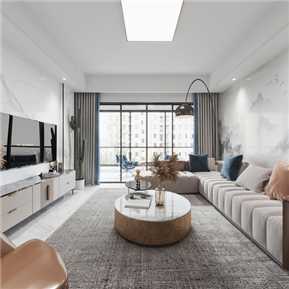 轻奢 客餐厅 全景