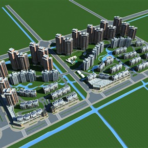 现代 住宅区 住宅规划