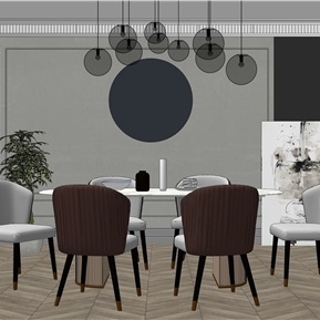 轻奢 餐桌椅组合 餐桌椅