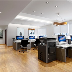 现代 公共办公区 群体办公室