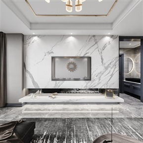 现代 客餐厅 客餐厅全景