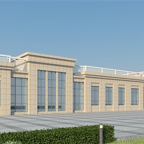 现代 建筑 食堂