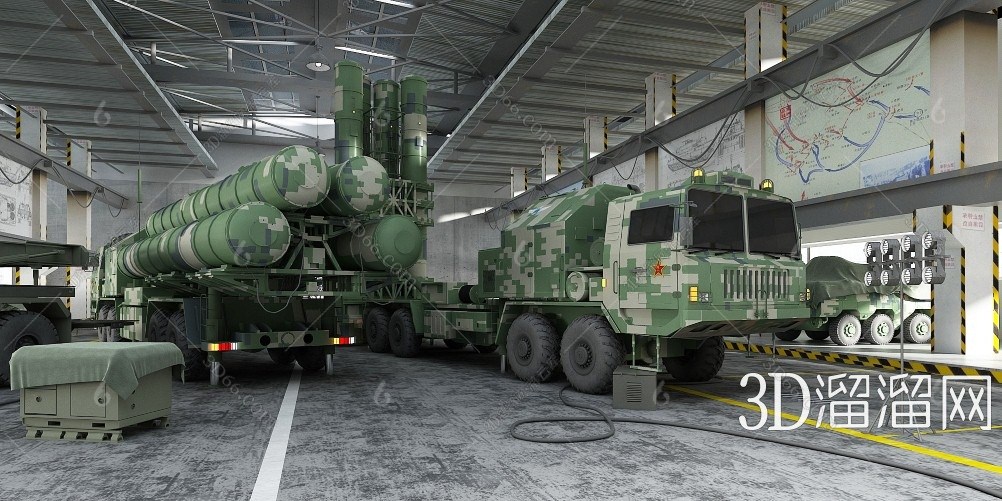 现代兵工厂装修效果图3d模型下载