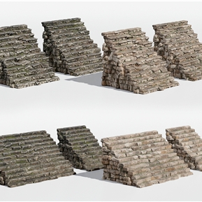 现代 楼梯 古代城市废墟