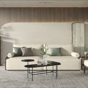 新中式 沙发茶几组合