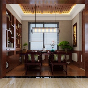 中式 茶室 客休闲室厅