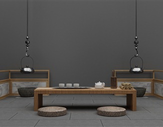 新中式实木泡茶桌