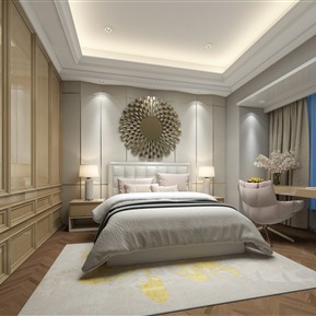 现代 卧室 女儿房