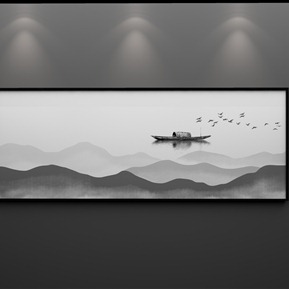 新中式 风景画 挂画