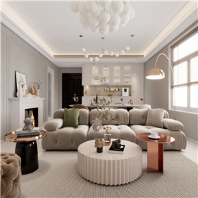 法式 客餐厅 客厅