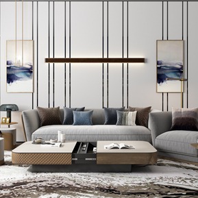 现代 沙发茶几组合