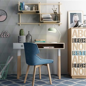 北欧 书桌椅  书桌组合