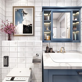 北欧 卫生间 卫生间全景