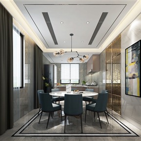 现代 餐厅 客厅