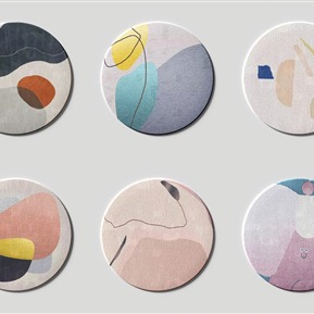 现代 圆形地毯 清新圆形地毯