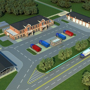 欧式 办公楼 厂区商业办公楼