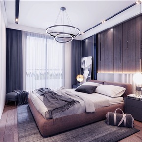 现代 卧室 奢华主卧室