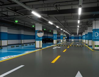 现代 停车场 地下停车场