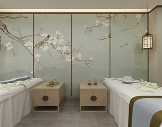 新中式美容院房间