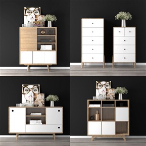 北欧 边柜 边柜书柜