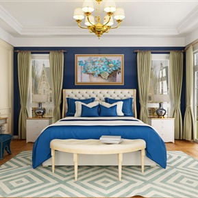 后现代 卧室 卧室床组合