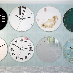 新中式 时钟 钟表 装饰表