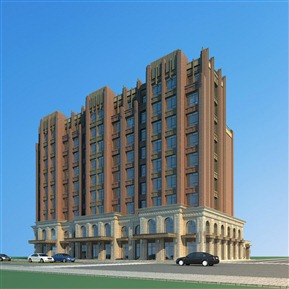 欧式 酒店建筑 酒店会所住宅