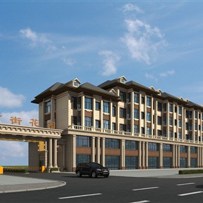 欧式 住宅区 沿街大门住宅