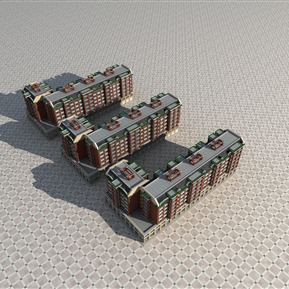 美式 住宅楼 住宅鸟瞰