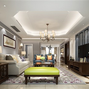 美式 客厅