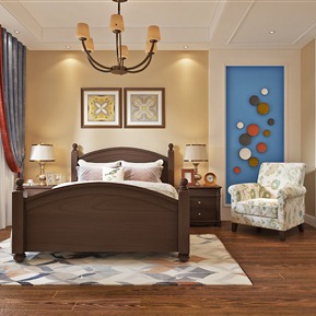 美式 卧室 书房 卫生间