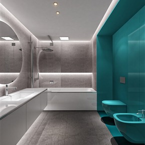 现代 卫生间