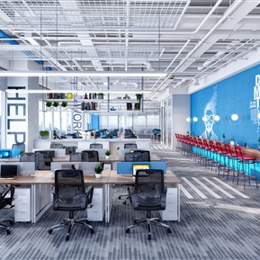 工业LOFT 公共办公区 敞开式办公区