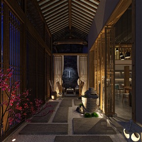 中式 茶馆 书吧茶餐厅