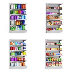 现代 货架 超市 货柜组合