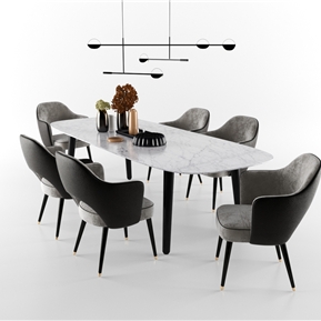 现代 餐桌椅组合