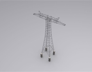 现代高压电塔