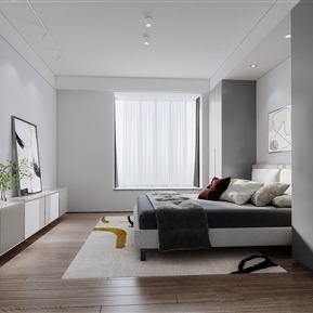 现代 卧室 主卧